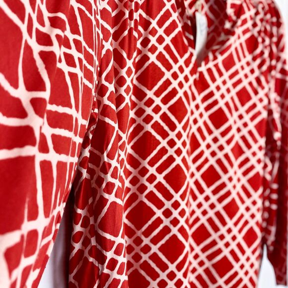 Press Box Women’s Red White NCS Hi-Lo Tunic XL Game Day Chic School Pride NWT - Picture 4 of 10